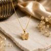 Gold Butterfly Pendant Necklace for Women | Miran Jewellers