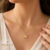 Gold Butterfly Pendant Necklace for Women | Miran Jewellers