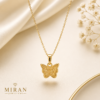 Gold Butterfly Pendant Necklace for Women | Miran Jewellers
