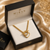 Elegant Gold Heart Pendant Necklace for Women | Miran Jewellers