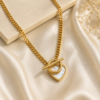 Elegant Gold Heart Pendant Necklace for Women | Miran Jewellers