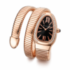 Luxury Rose Gold Snake Bracelet Watch for Women