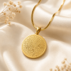 Ayat ul Kursi Islamic Pendant Necklace Gold